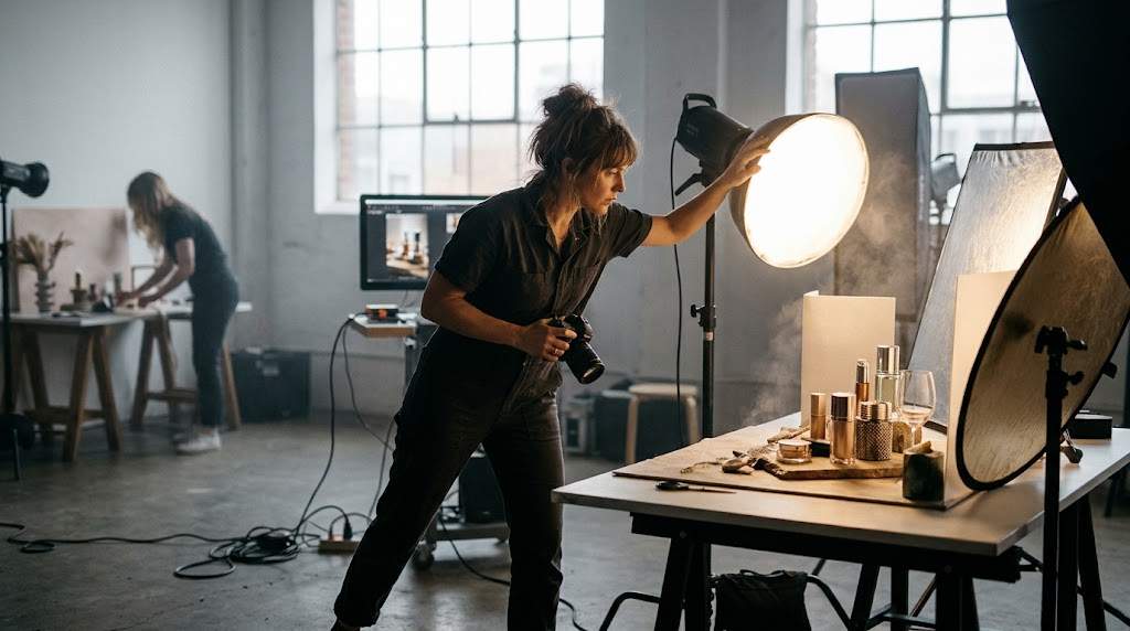 iluminación en la fotografía comercial de producto
